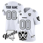 MyBoyd Custom LV.Raiders White 2026 Vapor Limited 65th Anniversary Home Game Any Name & Numbers Stitched Jerseys