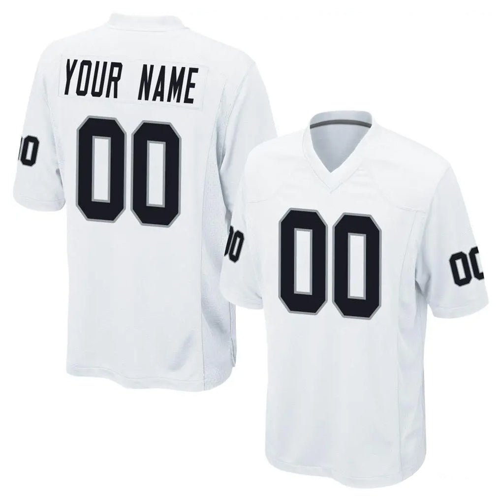 MyBoyd Custom LV.Raiders White Home Game Any Name & Numbers Stitched Jerseys