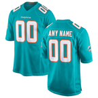 MyBoyd Custom M.Dolphins Aqua Game Stitched Jerseys