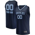 MyBoyd Custom M.Grizzlies Navy Fast Break Replica Stitched Jerseys - Icon Edition