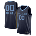 MyBoyd Custom M.Grizzlies Navy Swingman Stitched Jerseys- Icon Edition