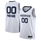 MyBoyd Custom M.Grizzlies White Swingman Stitched Jerseys- Association Edition