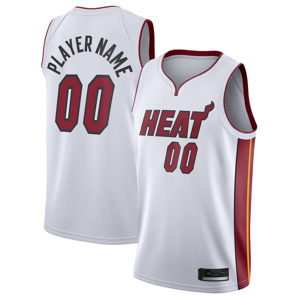 MyBoyd Custom M.Heat White 202021 Swingman Jerseys - Association Edition