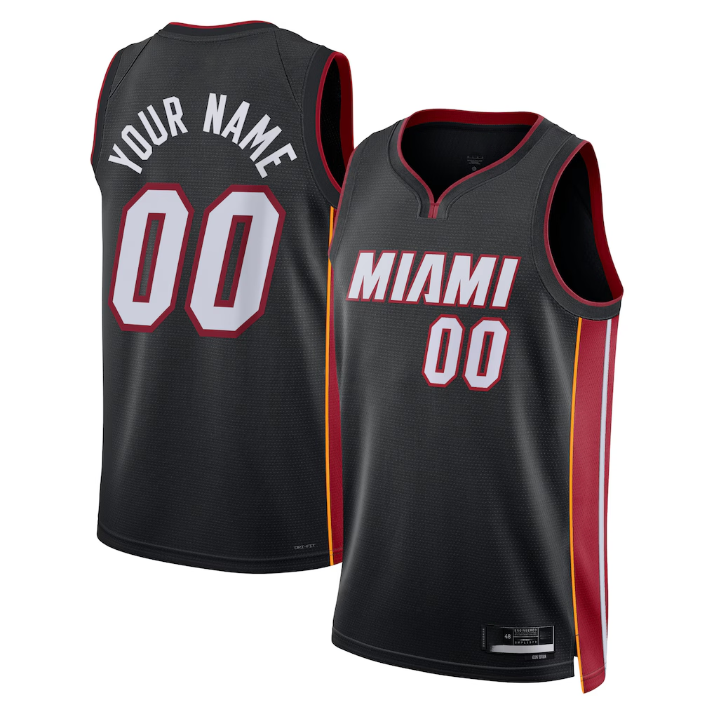 MyBoyd Custom M.Heat Black Swingman Jerseys - Icon Edition