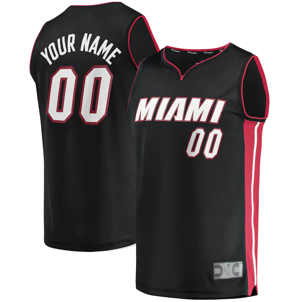 MyBoyd Custom M.Heat Black Fast Break Replica Jerseys - Icon Edition