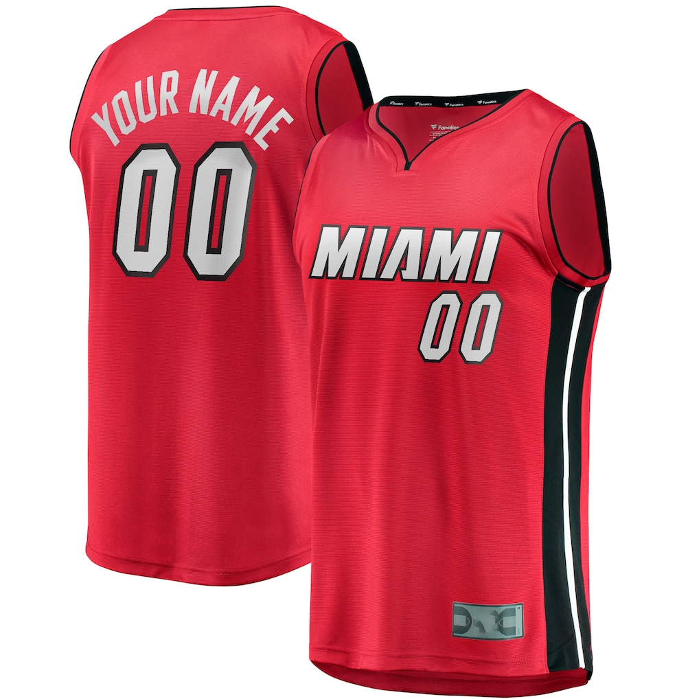 MyBoyd Custom M.Heat  Red Fast Break Jerseys - Statement Edition