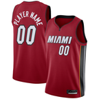 MyBoyd Custom M.Heat Heat Jordan Brand Red Swingman Jerseys - Statement Edition