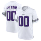 MyBoyd Custom MN.Vikings White Alternate Game Football Jerseys