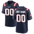 MyBoyd Custom NE.Patriots  Navy Custom Game Stitched Jerseys
