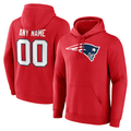 MyBoyd Custom NE.Patriots Red Team Authentic Personalized Name & Number Hoodie Stitched Jerseys
