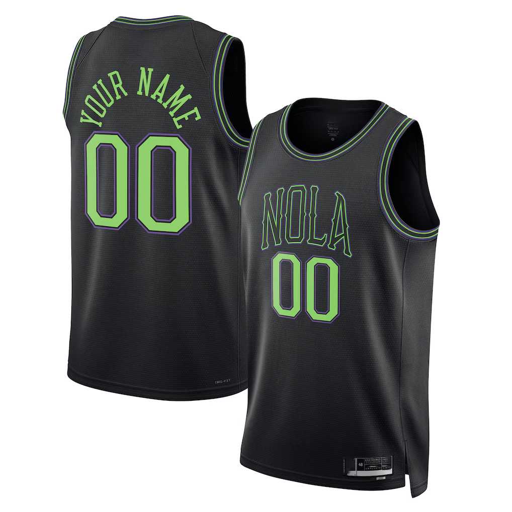 MyBoyd Custom NO.Pelicans Black 202526 City Edition Swingman Stitched Jerseys