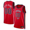 MyBoyd Custom NO.Pelicans Jordan Brand Red Swingman Stitched Jerseys- Statement Edition