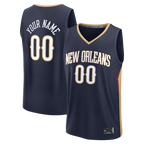 MyBoyd Custom NO.Pelicans Navy Fast Break Stitched Jerseys- Icon Edition