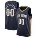 MyBoyd Custom NO.Pelicans Navy Swingman Stitched Jerseys- Icon Edition