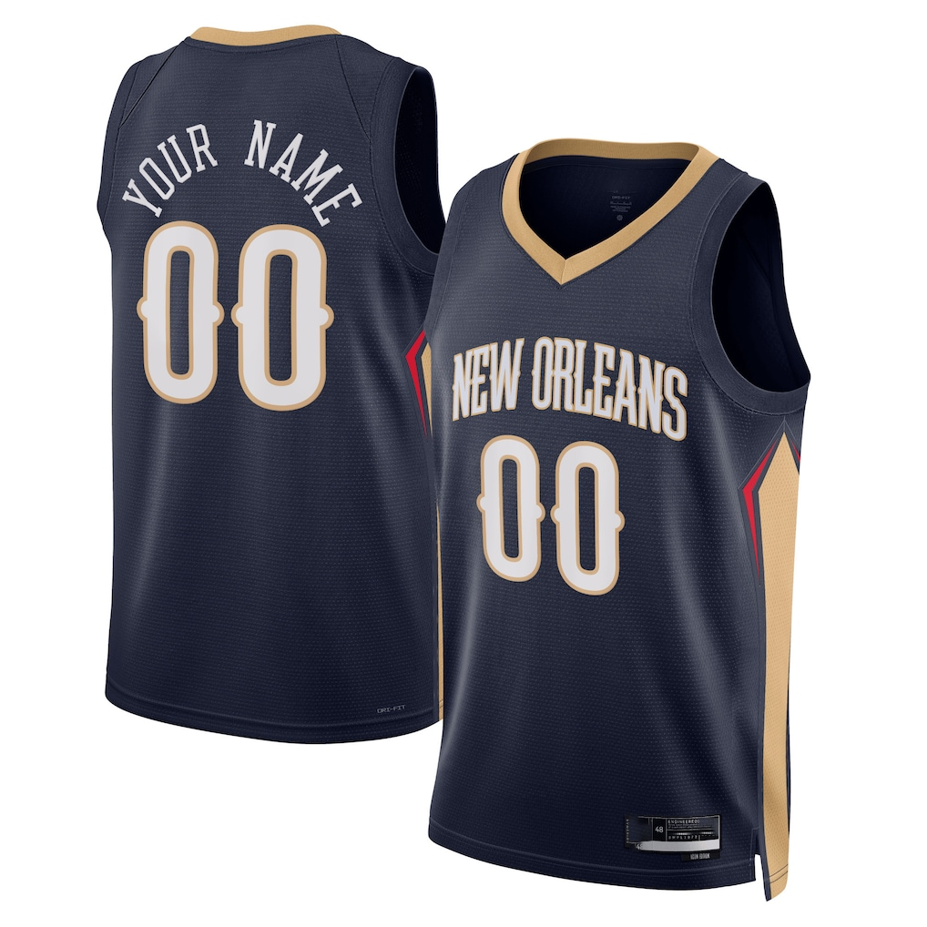 MyBoyd Custom NO.Pelicans Navy 202223 Swingman Stitched Jerseys- Icon Edition