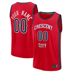 MyBoyd Custom NO.Pelicans Red Fast Break Stitched Jerseys- Statement Edition