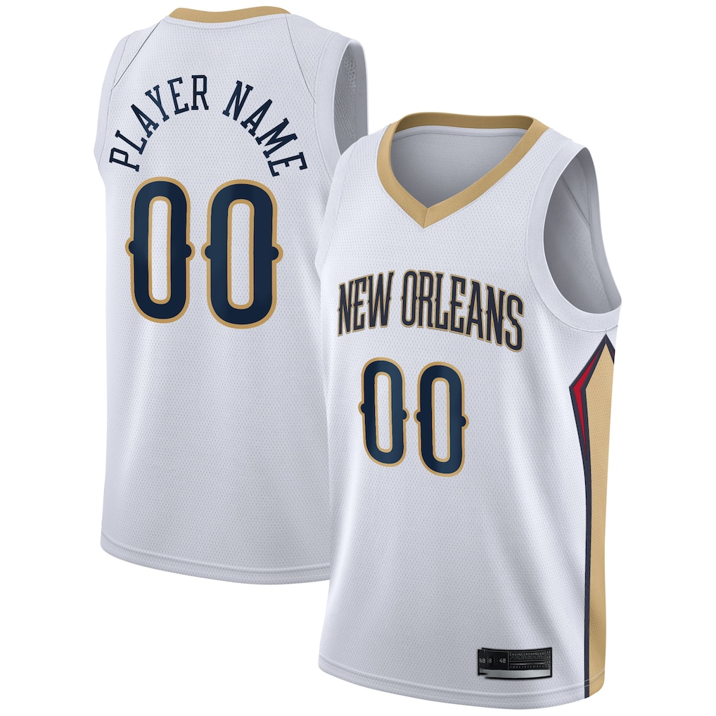 MyBoyd Custom NO.Pelicans White 202021 Swingman Stitched Jerseys- Association Edition