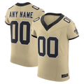 MyBoyd Custom NO.Saints Gold Alternate Vapor F.U.S.E. Elite Stitched Jerseys