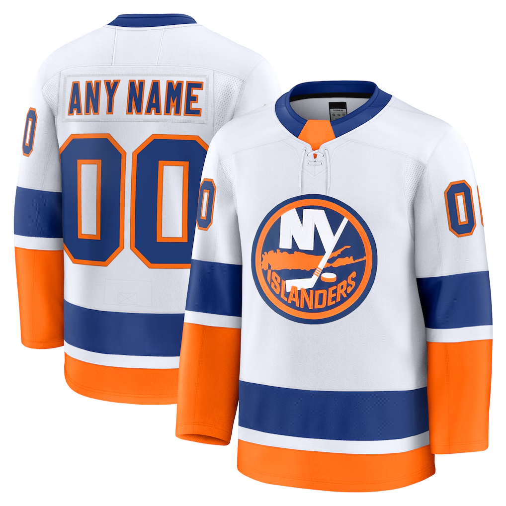 MyBoyd Custom NY.Islanders White Away Premium Jerseys