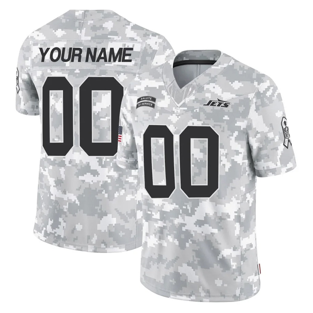 MyBoyd Custom NY.Jets Arctic Camo Salute to Service Limited Game Any Name & Numbers Stitched Jerseys