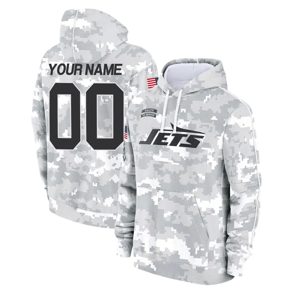 MyBoyd Custom NY.Jets Arctic Camo Salute to Service Pullover Hoodies Limited Game Any Name & Numbers Stitched Jerseys