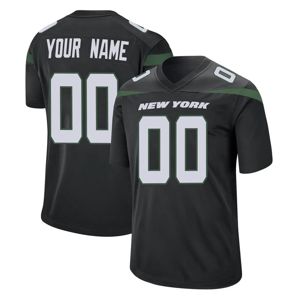 MyBoyd Custom NY.Jets Black Home Game Any Name & Numbers Stitched Jerseys