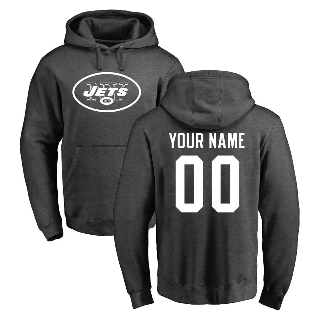 MyBoyd Custom NY.Jets Gray Pullover Hoodies Limited Game Any Name & Numbers Stitched Jerseys