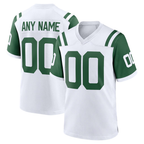 MyBoyd Custom NY.Jets White Classic Alternate Replica Stitched Jerseys