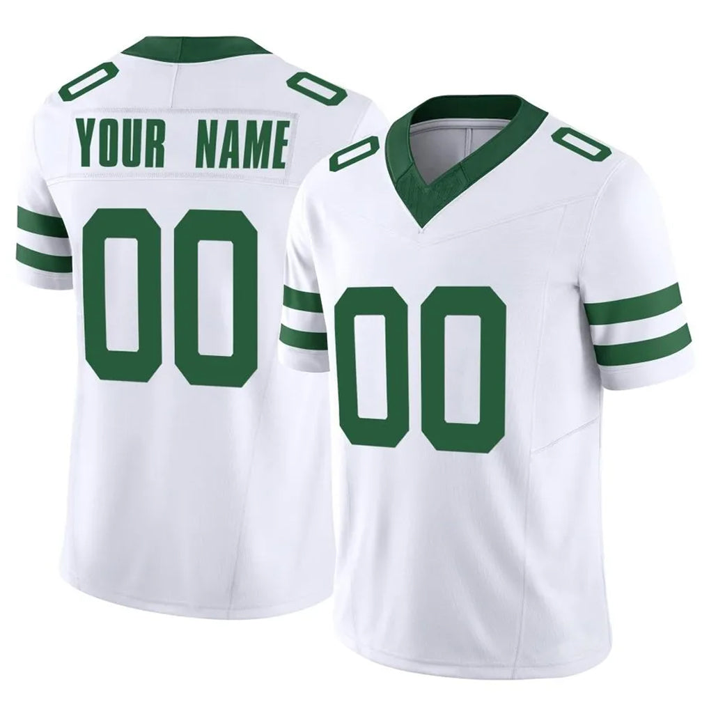 MyBoyd Custom NY.Jets White Legacy Limited Vapor F.U.S.E. Home Game Any Name & Numbers Stitched Jerseys