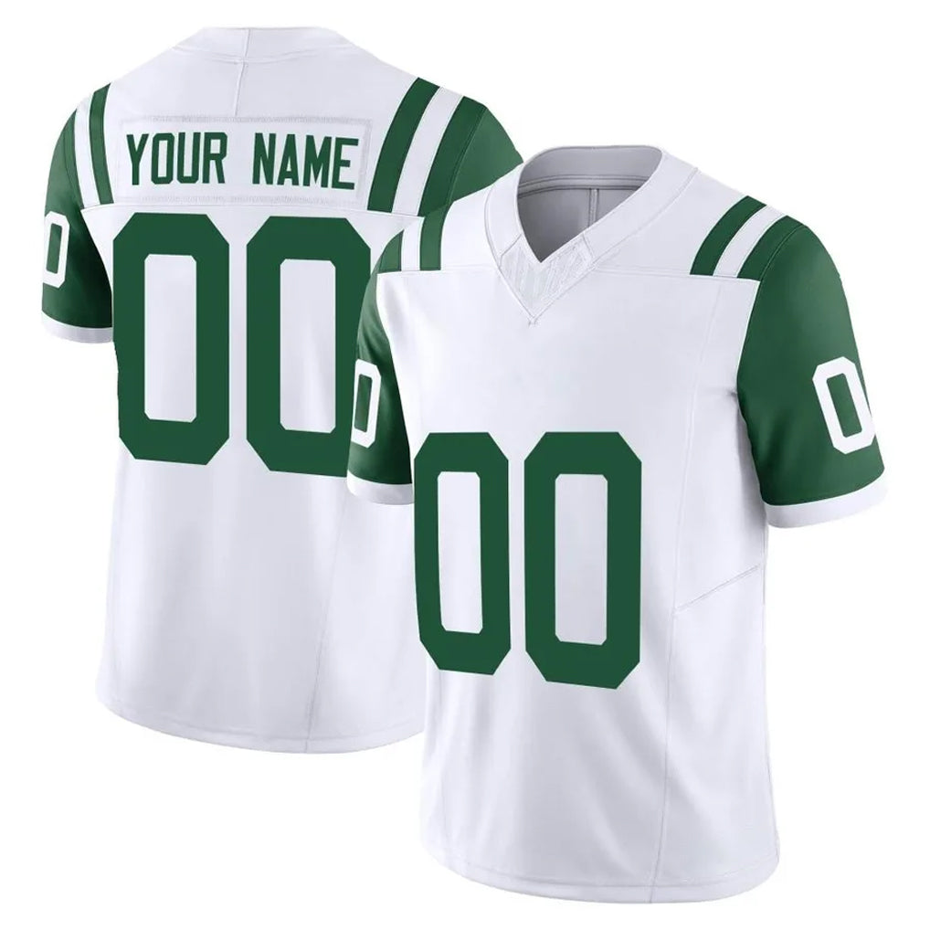 MyBoyd Custom NY.Jets White Limited Classic Vapor F.U.S.E. Home Game Any Name & Numbers Stitched Jerseys