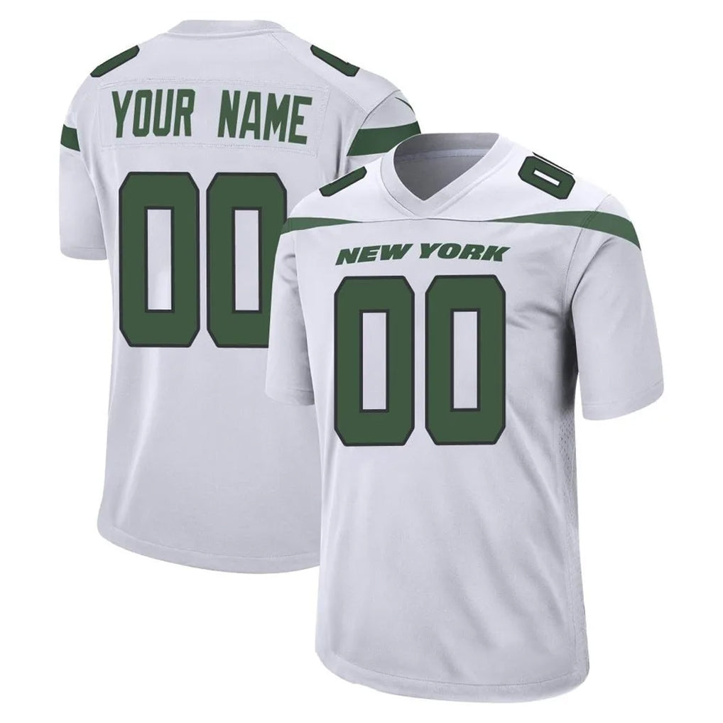 MyBoyd Custom NY.Jets White Spotlight Home Game Any Name & Numbers Stitched Jerseys