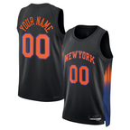 MyBoyd Custom NY.Knicks Black Swingman Jerseys - Statement Edition