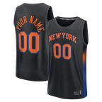 MyBoyd Custom NY.Knicks Black Fast Break Jerseys - Icon Edition
