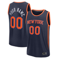 MyBoyd Custom NY.Knicks Navy Fast Break Jerseys - Statement Edition