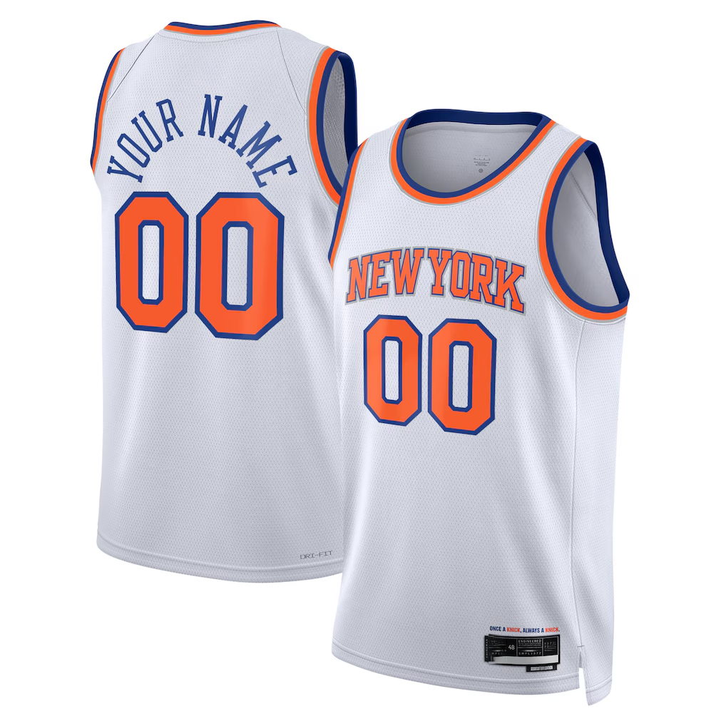 MyBoyd Custom NY.Knicks White Swingman Jerseys - Association Edition