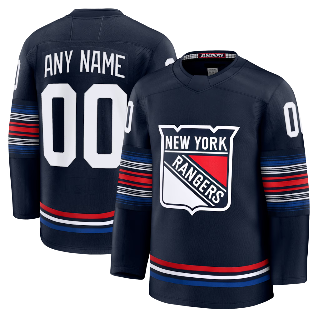 MyBoyd Custom NY.Rangers Navy Alternate Premium Jerseys