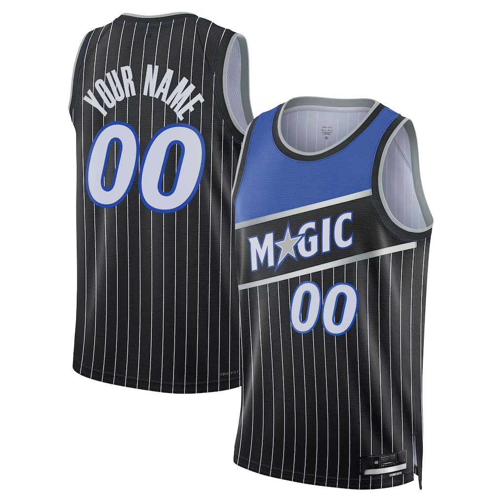 MyBoyd Custom O.Magic Black Swingman Jerseys - Statement Edition