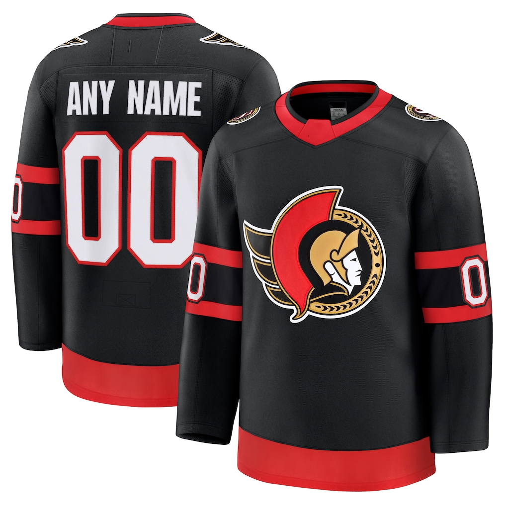 MyBoyd Custom O.Senators Black Home Premium Jerseys