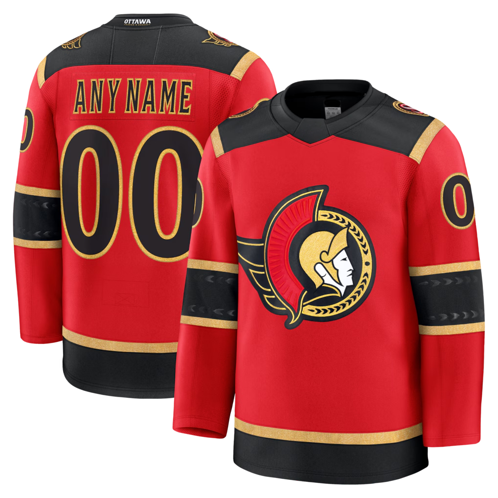 MyBoyd Custom O.Senators Red Alternate Premium Jerseys
