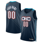 MyBoyd Custom OC.Thunder Blue 202526 City Edition Swingman Stitched Jerseys