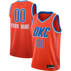 MyBoyd Custom OC.Thunder Orange Swingman Stitched Jerseys- Statement Edition