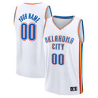 MyBoyd Custom OC.Thunder White Fast Break Stitched Jerseys- Association Edition