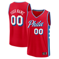 MyBoyd Custom P.76ers Fanatics Red Fast Break Jerseys - Icon Edition