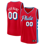 MyBoyd Custom P.76ers Fanatics Red Fast Break Jerseys - Icon Edition