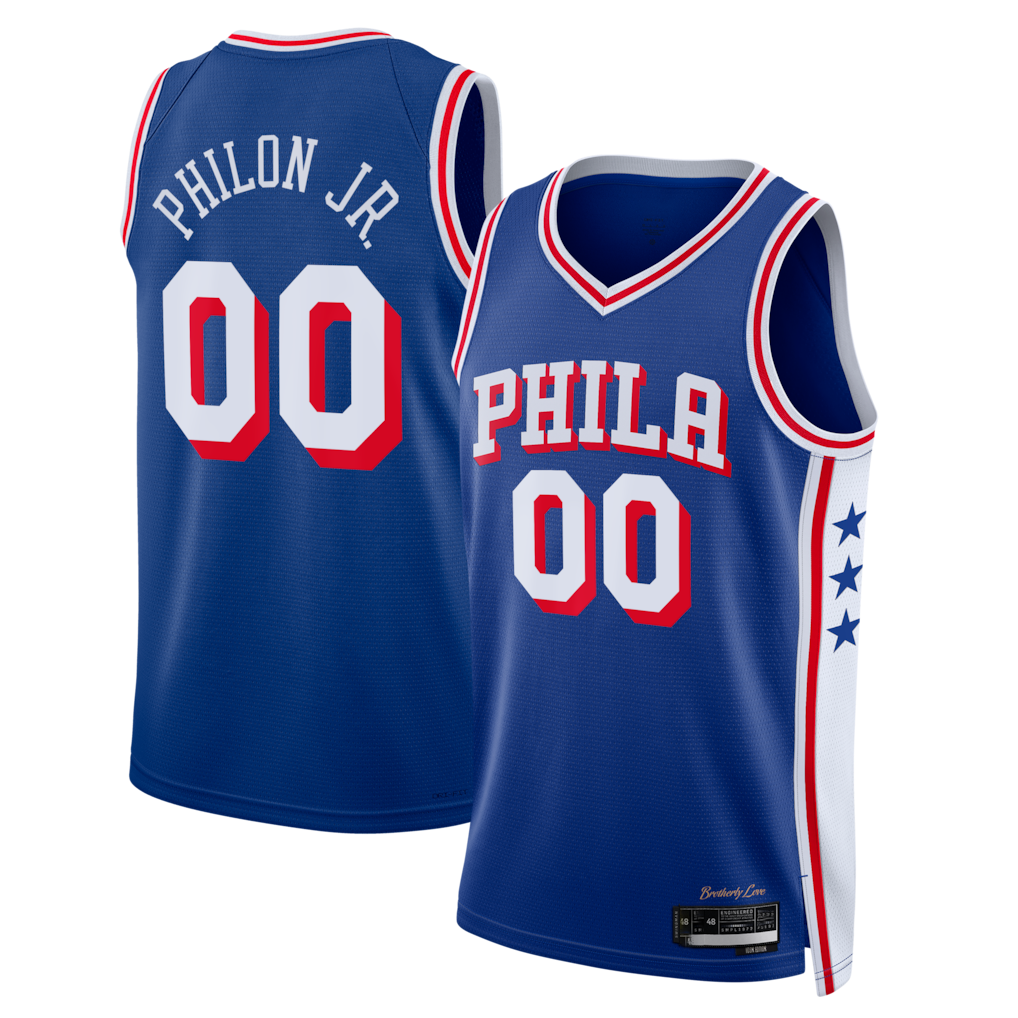 MyBoyd Custom P.76ers Labaron Philon Jr. Royal Swingman Jerseys - Icon Edition