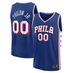 MyBoyd Custom P.76ers Labaron Philon Jr  Royal 2026  Draft First Round Pick Fast Break Jerseys - Icon Edition