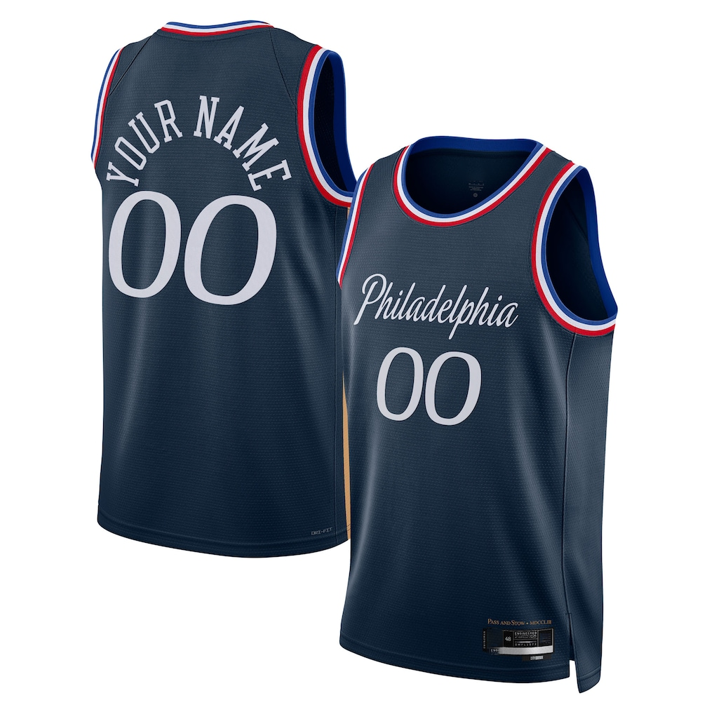 MyBoyd Custom P.76ers Navy 202526 City Edition Swingman Jerseys