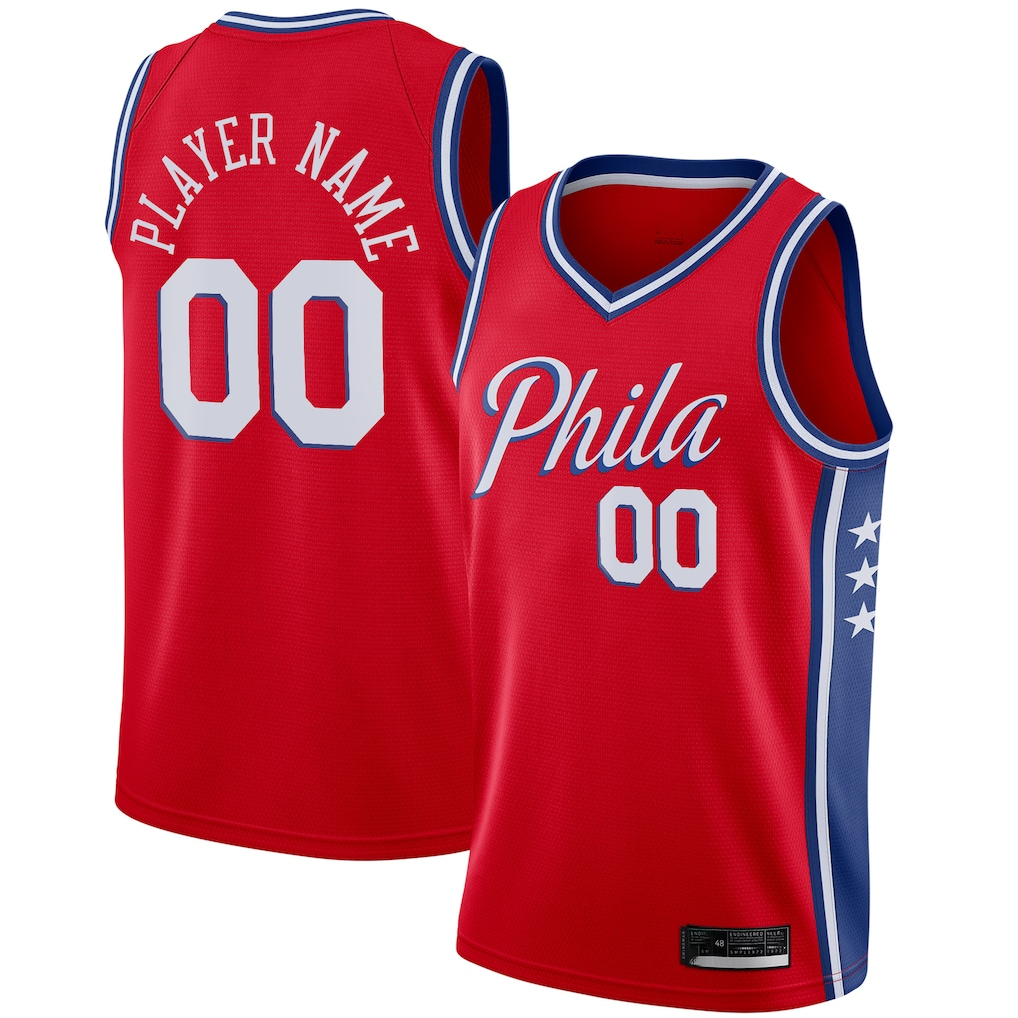 MyBoyd Custom P.76ers Red Swingman Jerseys - Statement Edition