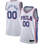 MyBoyd Custom P.76ers White 202021 Swingman Jerseys - Association Edition
