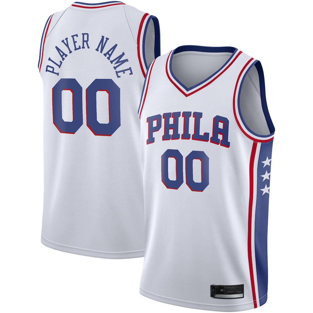 MyBoyd Custom P.76ers White 202021 Swingman Jerseys - Association Edition